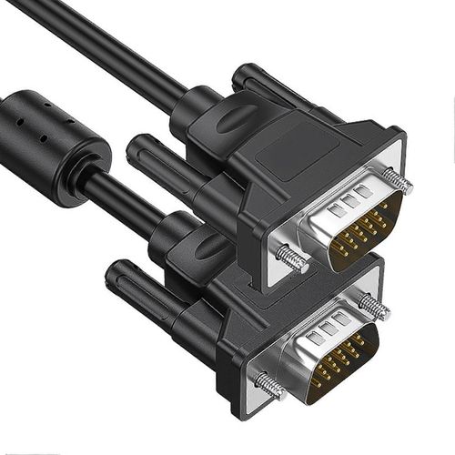 Câble VGA Mâle à Mâle Full Copper Double Blinded 15 Pin HD 1920x1080 60Hz Câble VGA pour ordinateur portable