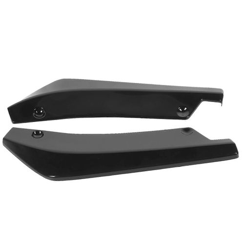 4pcs Pare-Chocs Avant Lame D'air Spoiler Modification Diffuseur Universel Pvc Pâte Typenoir Brillant