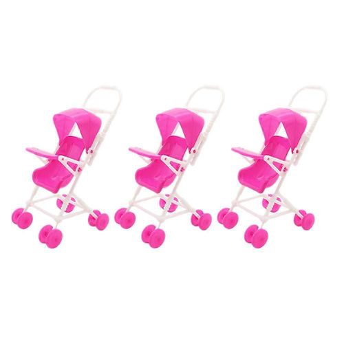 3pcs Baby Doll Poussette Baby Doll Jeu De Rôle Poussette Enfants Baby Doll Poussette Jouet