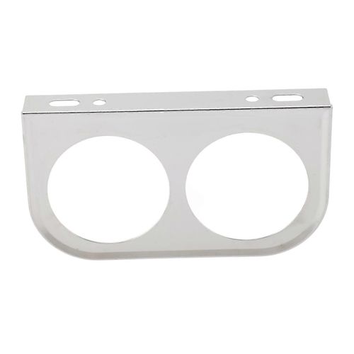 2 Trous Jauge De Panneau 21/16 Pouces 52mm Universel En Métal Compteur De Voiture Montage Tableau De Bord Noir