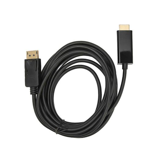 Câble d'interface multimédia DisplayPort vers HD Cordon d'adaptateur vidéo unidirectionnel sans délai 4K pour PC portable TV 9,8 pieds