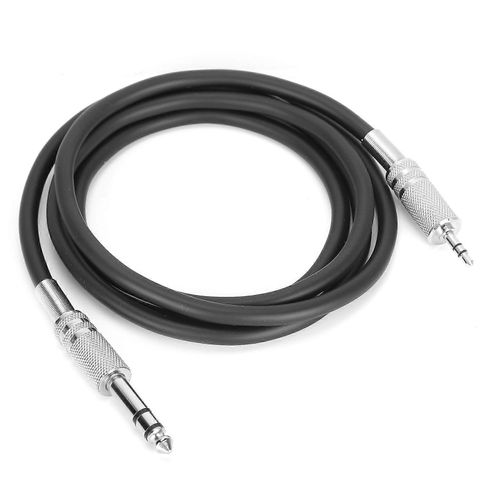 Câble audio 3,5 mm (1/8 pouce) mâle vers 6,35 mm (1/4 pouce) mâle Câble adaptateur audio stéréo TRSNoir 3 m / 9,8 pieds