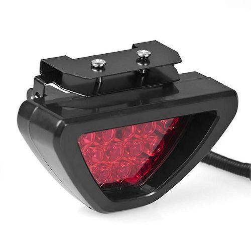 F1 Style Drl Rouge 12 Led Arrière Arrière Stop Brouillard Triangulaire Feu De Freinage Stop Lampe De Sécurité Moteur De Voiture