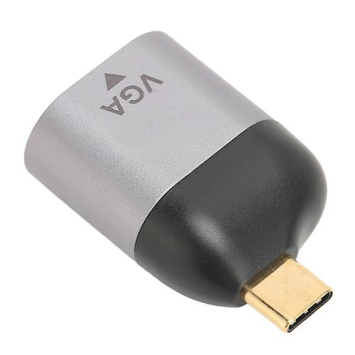 Adaptateur USB C vers VGA pour adaptateur USB Type C vers VGA Adaptateur mâle vers femelle 1080P 60Hz Plug and Play Adaptateur USB Type C vers VGA