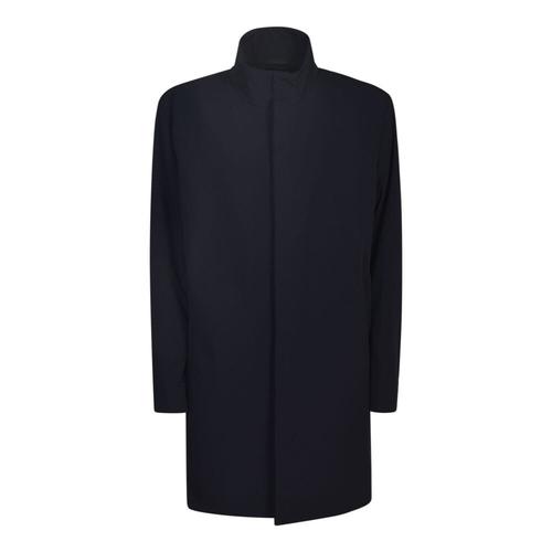 Giorgio Armani - Coats > Single-Breasted Coats - Blue