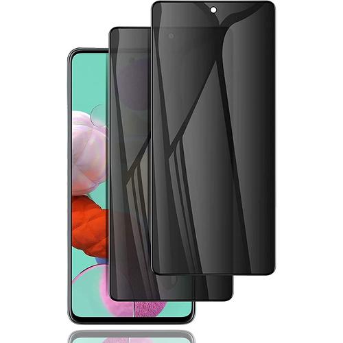 2 Pièces Verre Trempé Anti Espion Avec Samsung Galaxy A5 2017 - Anti Spy Film De Protection Dureté 9h Privacy Film Protection Écran 3d Vitre Protecteur Filtre Confidentialité