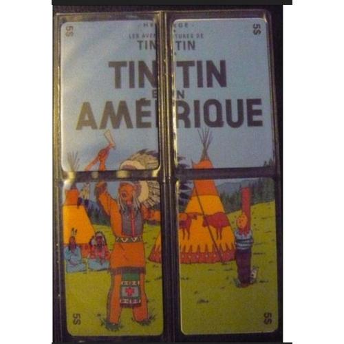 Tintin Puzzle Telecarte Setcall Amerique Tirage Limité 350 Exemplaires