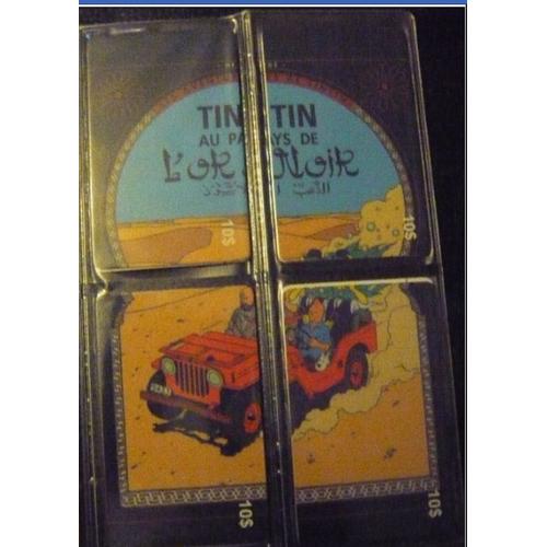 Tintin Puzzle Telecarte Setcall L'or Noir Tirage Limité 500 Exemplaires