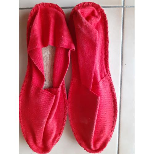 Espadrilles Rouges Taille : 40. Neuves.