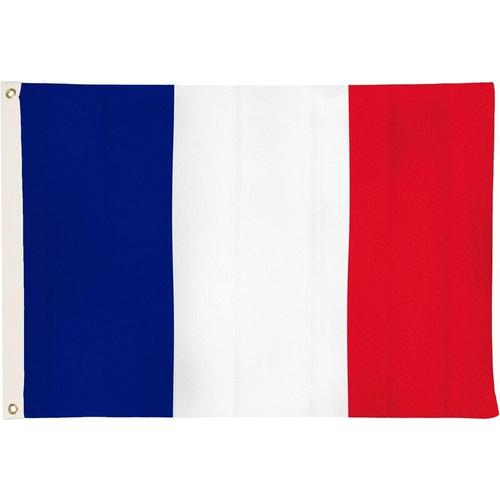 Drapeaux drapeau de la France avec 2 oeillets métalliques, résistants aux intempéries drapeau national français 90 x 150 cm, tricolore