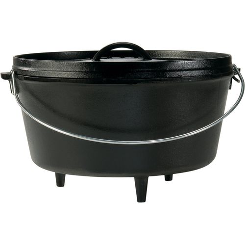 Lodge Mfg, Faitout, Avec Pieds, Fonte Assaisonnée, 7.6 L