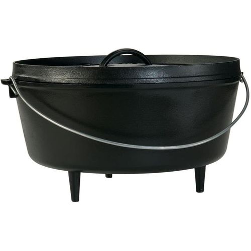 Lodge, Cocotte Suspendue Avec Couvercle En Fer, Noir (Schwarz), 9,5 L