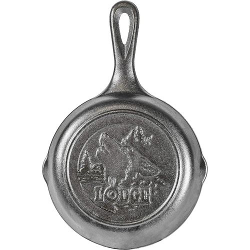Lodge L3skwlwf Poêle En Fonte Wildlife Series Avec Scène De Loup, Noir 16,51 Cm