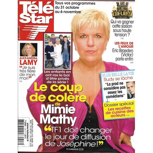Tele Star N°1726 31/10/2009 Mimie Mathy/ Koh-Lanta/ Alexandra Lamy/ Michael Jackson/ Hélène Ségara