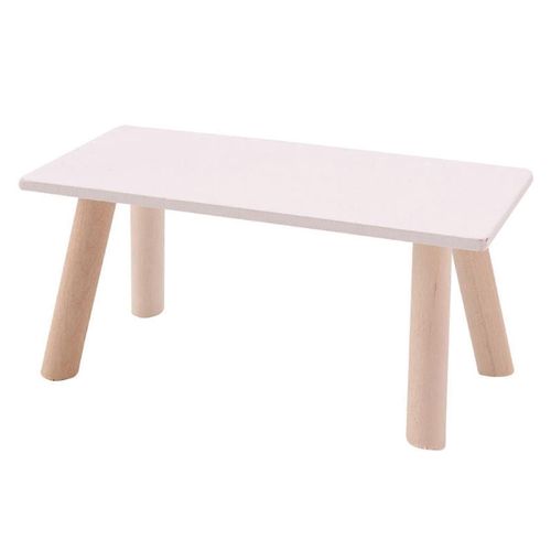 Meubles Modèle Table Belle Réaliste En Bois Maison De Poupée Café Petite Table Loisirs Mini Modèle pour Maison De Poupée 1/12