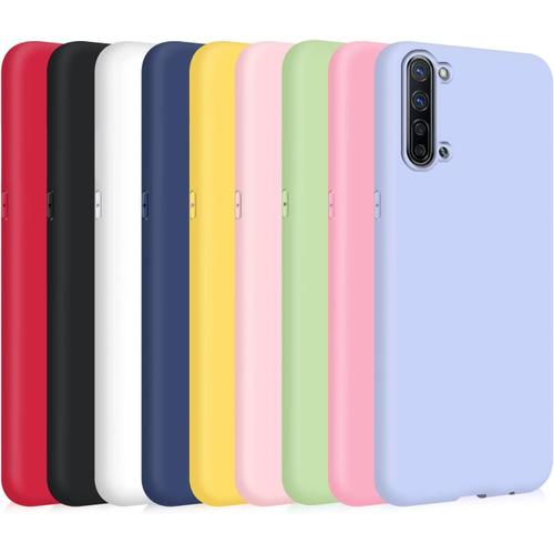 9x Coque Pour Oppo Find X2 Lite 5g, Étui Unie Couleur Ultra Mince Souple Silicone Flexible Tpu Housse - Noir, Bleu Foncé, Jaune, Violet, Rose, Rouge, Blanc, Vert Menthe, Rose Foncé