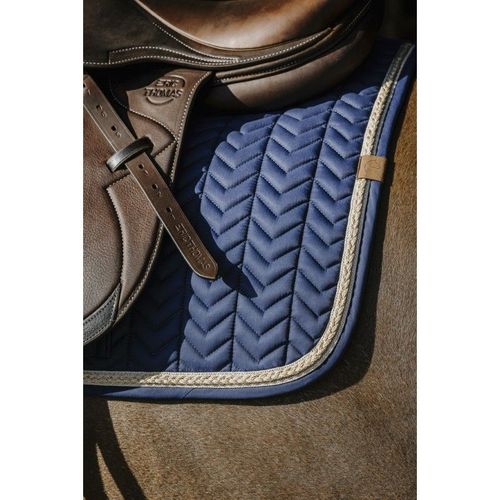 Tapis De Selle Equithème "Softy" - Couleur : Bleu Pétrole, Taille : Poney, Équitation