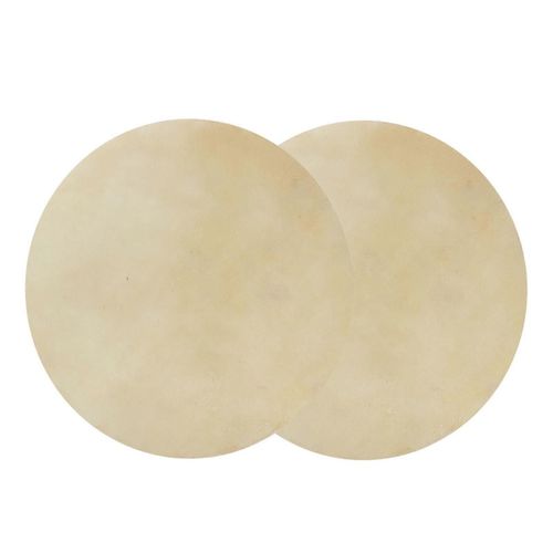 2pcs Peau De Mouton De Peau De Mouton Son Clair Cohérent Pour Tambour Bongo Africain (12.2in)