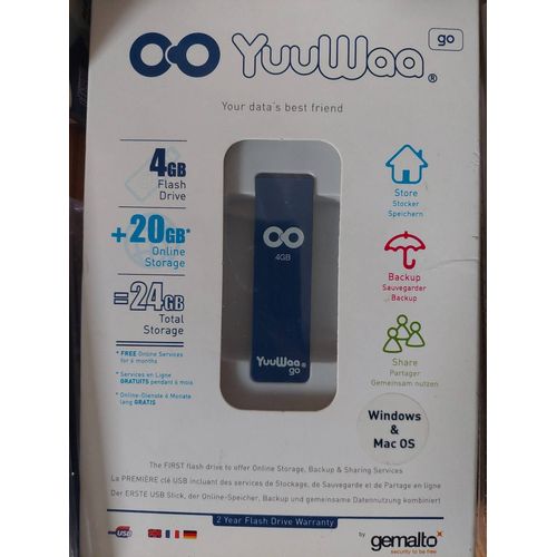 Cle USB 2.0 Gemalto YuuWaa Go 4Go