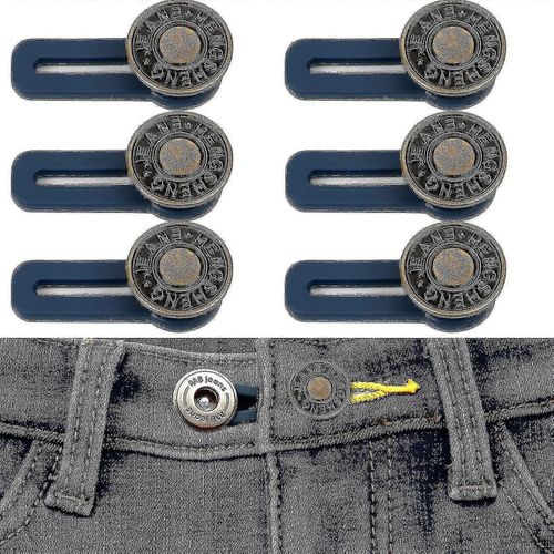 6 Sets Button Extender Pour Pantalon Rallonges De Taille Pour Hommes Ou Femmespas Taille Extendeurtrousers Jean Button