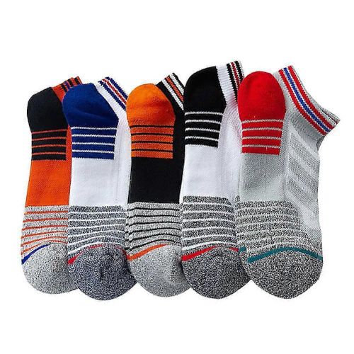 5 Paires De Chaussettes De Sport En Maille D'hiver Chaussettes De Randonnée En Coton Respirant Pour Hommes