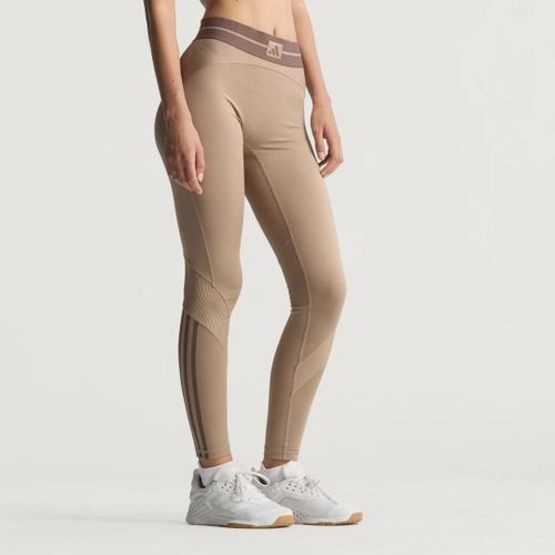 Legging Hyperglam Rib 1/1 Adidas - Chalky Brown / Earth Strata - 2xl
