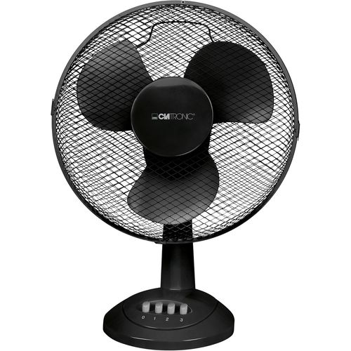 lbgwp60-Ventilateur De Table/De Bureau | Mini-Ventilateur Pour Chambre, Bureau, Camping-Car | Très Silencieux/Très Calme | Oscillation/Rotation | Diamètre 30 Cm | 3 Vitesses | Vl 3602 | Noir