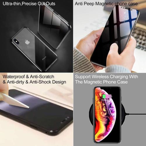 Protection d'écran en verre trempé haute sécurité anti-espion pour  l'utilisation de votre iPhone en toute intimité