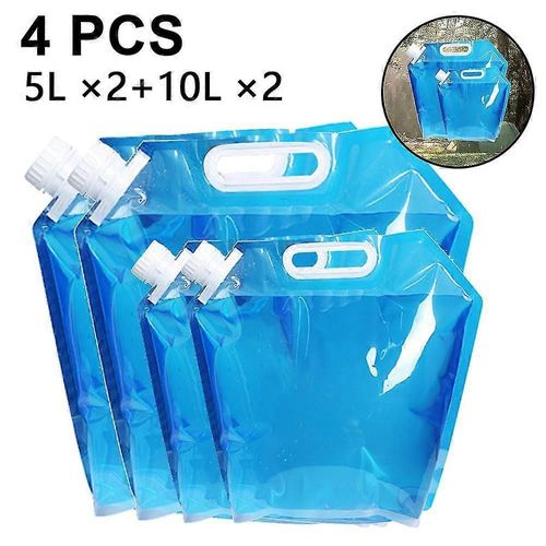 Réservoir D'eau Pliable, En Plastique Sans Bpa, Sac À Eau Pliable Pour L'extérieur, Pour Le Sport, Le Camping, L'équitation Et L'alpinisme