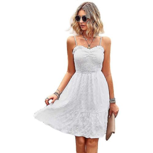 Robe Longue Décontractée Sans Manches Pour Femme, Ample, Unie, À Bretelles