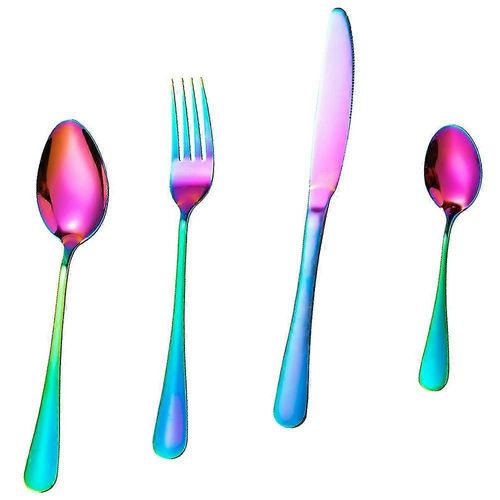 Ensemble De Couverts Réutilisables Pour Enfants, Comprenant Une Fourchette, Un Couteau Et Des Cuillères De Table.
