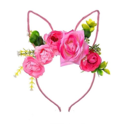 Serre-Tête Oreilles De Lapin De Pâques Avec Fleurs Pour Femmes Et Filles, 2269
