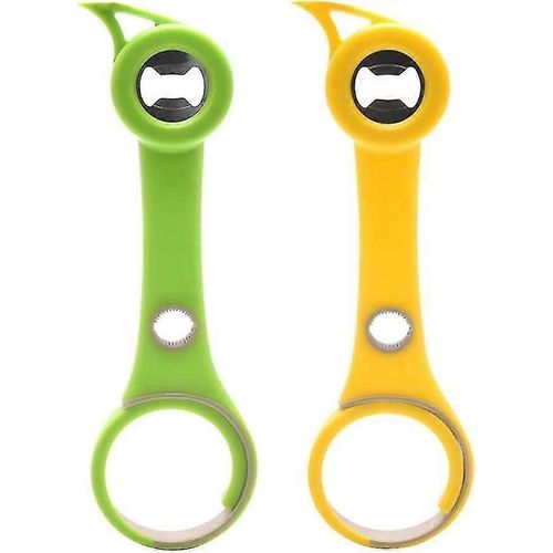 Ouvre-Boîtes Jinyi - Ouvre-Bocal Fonctionnel, Décapsuleur Rotatif, Ouvre-Bouteille, Ouvre-Couvercle De Bière Pour Bar À Domicile (2 Pièces)