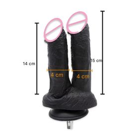 Rough Beast-Sex Machine Dileducative,Accessoires De Rêves,Big Flesh Black Dileducational For Vac-U-Lock Love Machine,Imbibé Pour Toutes Les Machines Du Magasin - Type Bk-Dh009