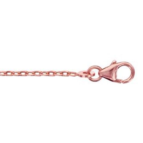 Chaîne Forçat 1.6mm 40cm Plaqué Or Rose