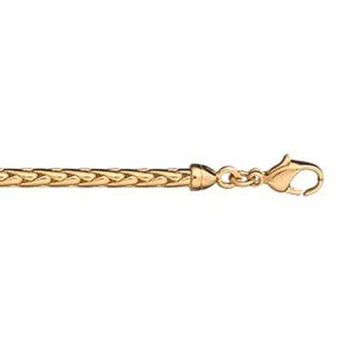 Collier Plaqué Or Maille Palmier 45cm