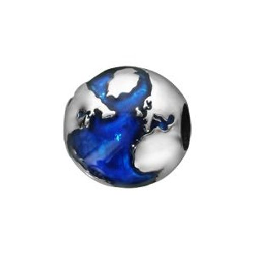 Thabora Charms Coulissant "Terre" Argent Rhodié Et Résine
