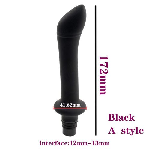 Machine Sexuelle Automatique,Pistolet À Fascia,Tête De Massage À Gode En Silicone,Jouets Sexuels Pour Hommes Et Femmes,Vibrateurs,Masturbation Du Pénis - Type A Black 13mm