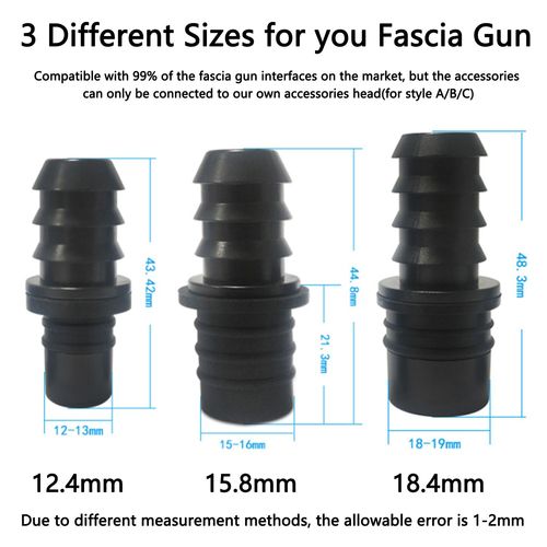 Machine Sexuelle Automatique,Pistolet À Fascia,Tête De Massage À Gode En Silicone,Jouets Sexuels Pour Hommes Et Femmes,Vibrateurs,Masturbation Du Pénis - Type 3 Size Interfaces