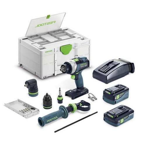 Festool Perceuse-visseuse sans fil QUADRIVE TDC 18/4 5,0/4,0 I-Set- 577612