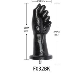 Fredorch-Godemiché Noir En Silicone Pour Stiliban Ation Du Point G,Machine Sexuelle Pour Vac-U-Lock Love Machines - Type F032bk #A