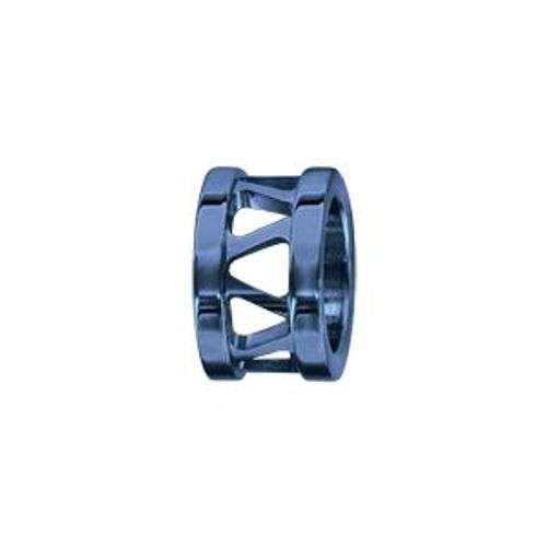 Thabora Charms Acier Et Pvd Bleu Anneau Ajouré