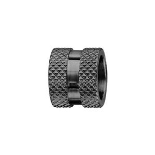 Thabora Charms Acier Pvd Noir Motif Picots