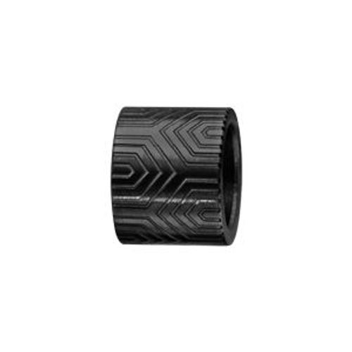 Thabora Charms Acier Pvd Noir Forme Tube Motif Azteque