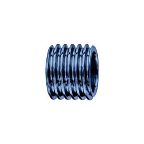Thabora Charms Acier Et Pvd Bleu Forme Tube Motif Rainure