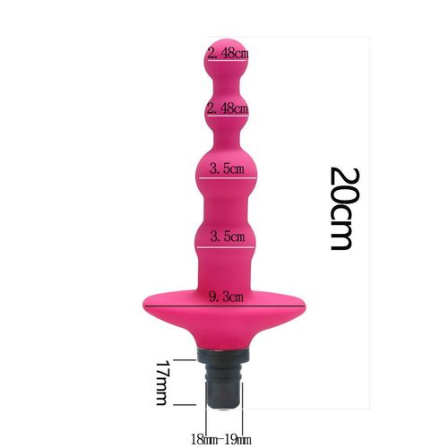 Machine Sexuelle Automatique,Pistolet À Fascia,Tête De Massage À Gode En Silicone,Jouets Sexuels Pour Hommes Et Femmes,Vibrateurs,Masturbation Du Pénis - Type C Red 19mm
