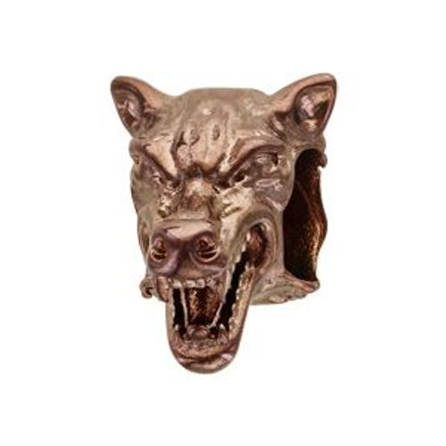 Thabora Charms Acier Et Pvd Marron Tête De Loup