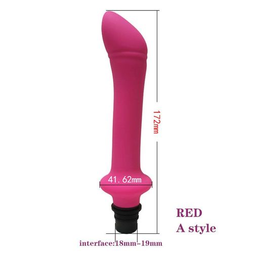 Machine Sexuelle Automatique,Pistolet À Fascia,Tête De Massage À Gode En Silicone,Jouets Sexuels Pour Hommes Et Femmes,Vibrateurs,Masturbation Du Pénis - Type A Red 19mm