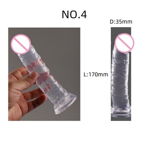Godemiché En Gelée Pour Femme,Jouet Sexuel,Anus Artificiel,Dilatateur Éducatif,Jaune Masqué,Point G,Orgasme,Simulé,Boutique 7.0 - Type No.4 L170mm D35mm