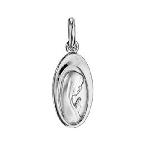 Pendentif Argent Rhodié Vierge